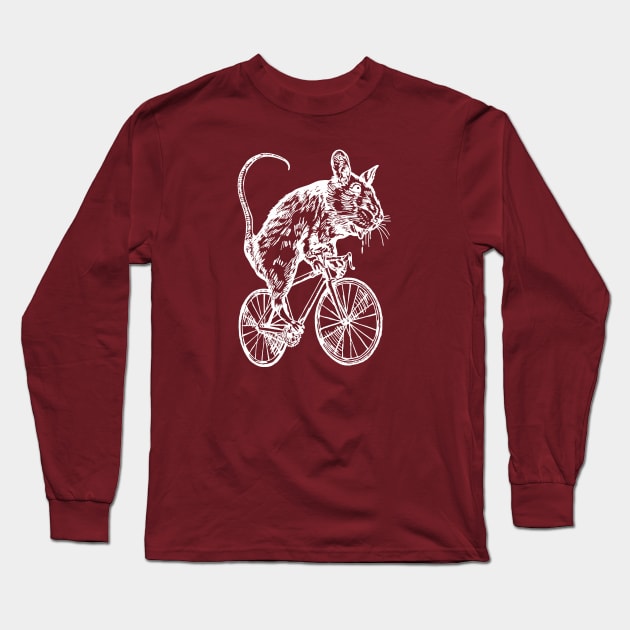 SEEMBO Mouse Cycling Bicycle Cyclist Bicycling Biking Bike Long Sleeve T-Shirt by SEEMBO